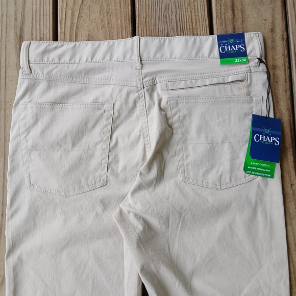 NWT Chaps flex golf pants color fossil mens size 32/30 - Picture 6 of 11
